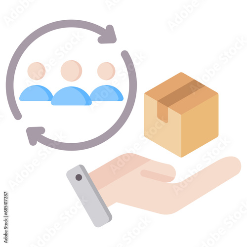 Product Delivery Flat Icon