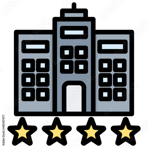 New Company Outline Color Icon