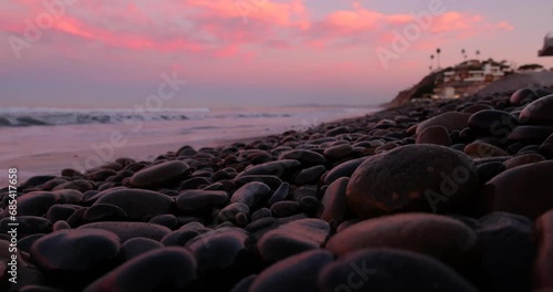 sunrise at Moonlight Beach in Encinitas California