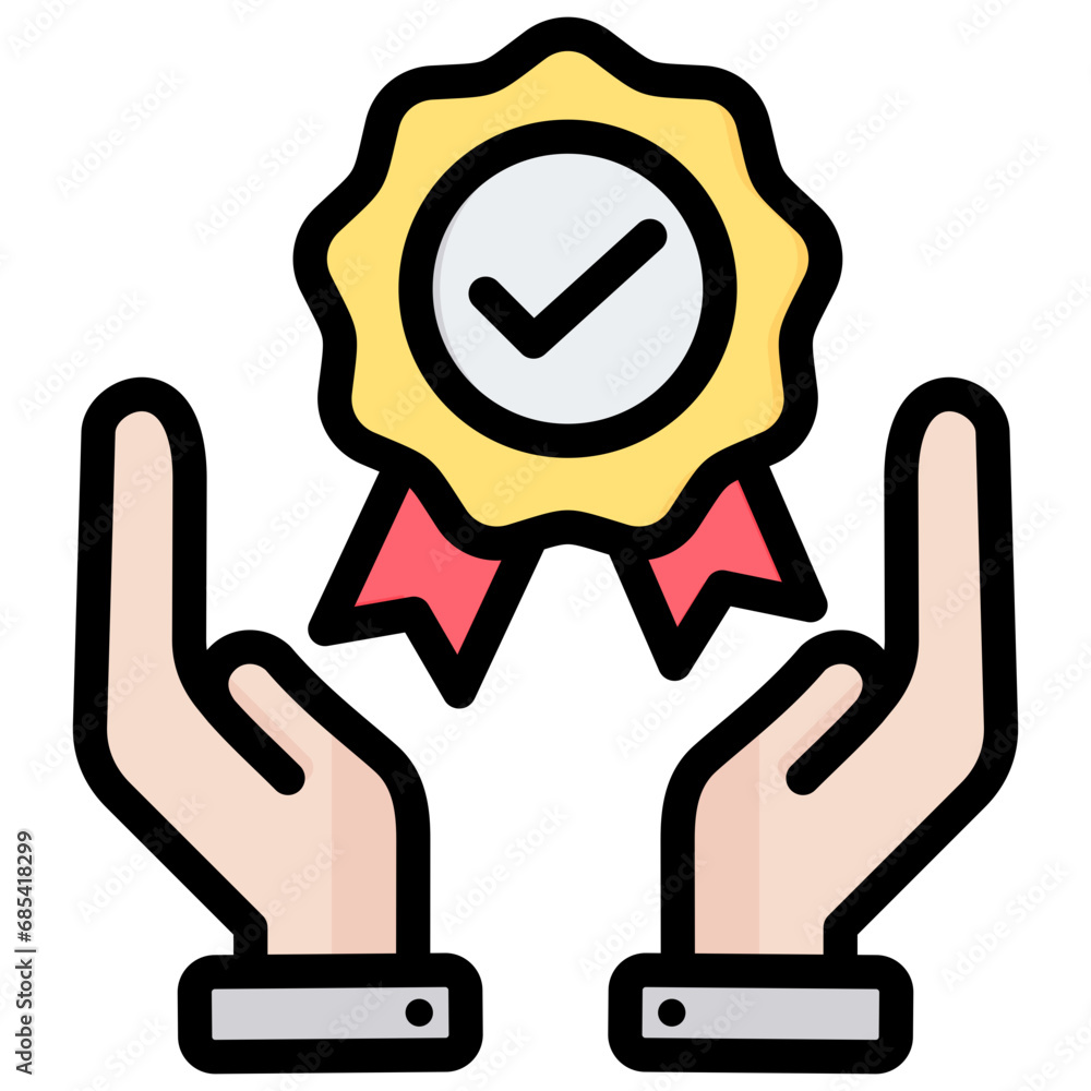 Achieve Outline Color Icon Achieve Outline Color Icon