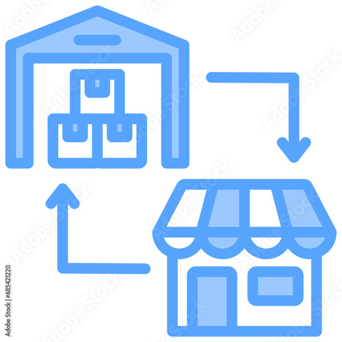 Supplied Blue Icon
