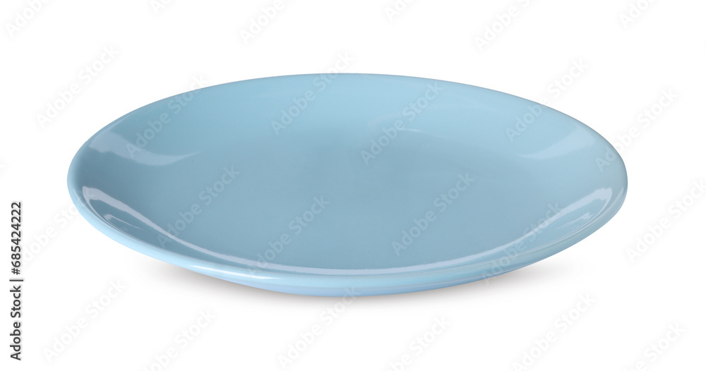 One clean ceramic plate isolated on white. One clean ceramic plate isolated on white.