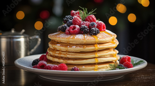Christmas Morning Pancake Stack