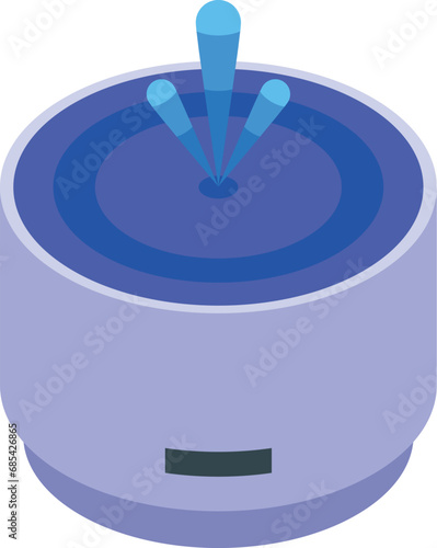 Flash drinker icon isometric vector. Water bowl store. Toy pet accessories