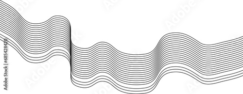 Abstract wave element for design. Vector illustration. Digital frequency track equalizer. Stylized line art background. Business background. R2024005 (ID: 685428420)