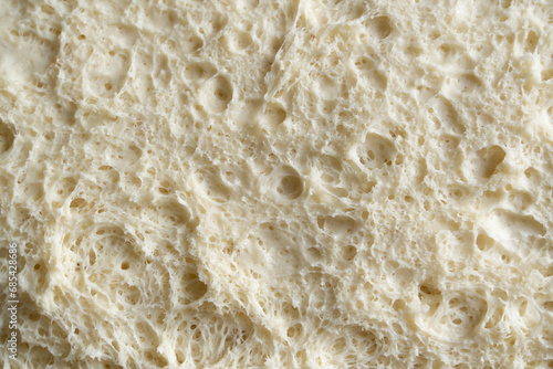 Photos close-up of the yeast dough texture.