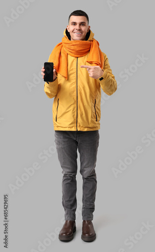 Young man in yellow stylish...