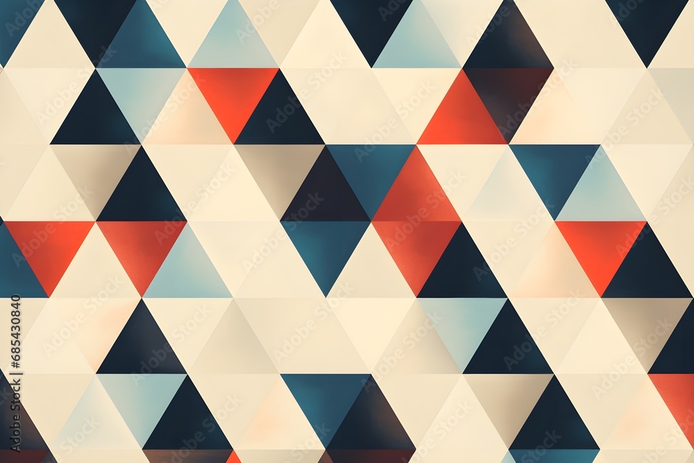 Red and blue triangles pattern Red and blue triangles pattern
