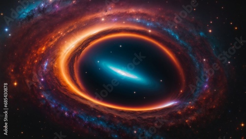 black hole in space
