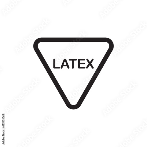 latex icon symbol sign vector