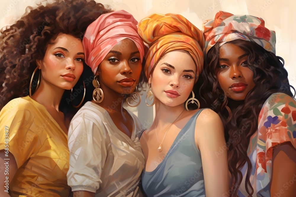 Fototapeta premium Group of diverse women