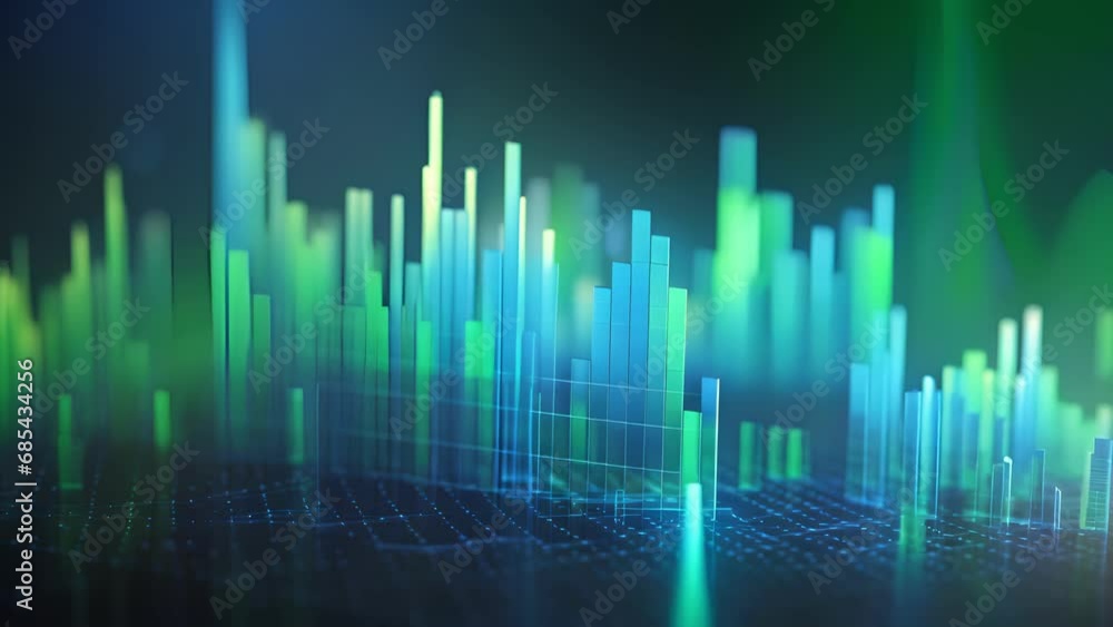 A geometric abstract chart with a mixture of blue and green colors, representing the balance and harmony required in global financial markets. A geometric abstract chart with a mixture of blue and green colors, representing the balance and harmony required in global financial markets.