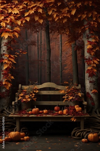 photography backdrop, autumn Forest, desk, fall, maternity backdrop, maternity props, wedding backdrop,  © Reha