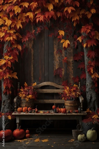 photography backdrop, autumn Forest, desk, fall, maternity backdrop, maternity props, wedding backdrop,  © Reha