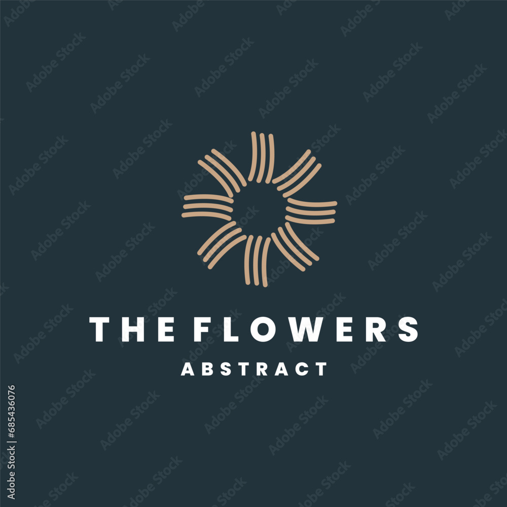 flowers business logo design vector template. flowers business logo design vector template.