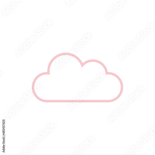 cloud icon in trendy flat design © Md Mojammel