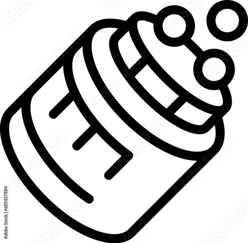 Fizzy drugs pot icon outline vector. Medical health care. Aid clinic case