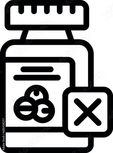 Health pills bottle icon outline vector. Water aspirin. Cold soda gas