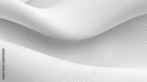 Fototapeta Naklejka Na Ścianę i Meble -  White Grey Abstract halftone 3d Dimensional dotted background