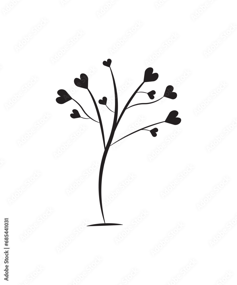 love tree icon, vector best flat icon. love tree icon, vector best flat icon.