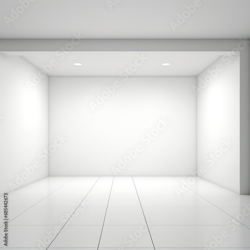 Simple white background  empty space for text and design  surface  stage  podium  mockup
