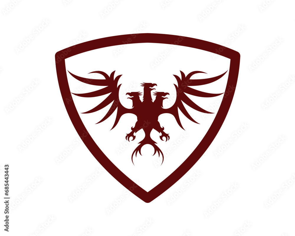 Triple-headed eagle symbol Triple-headed eagle symbol