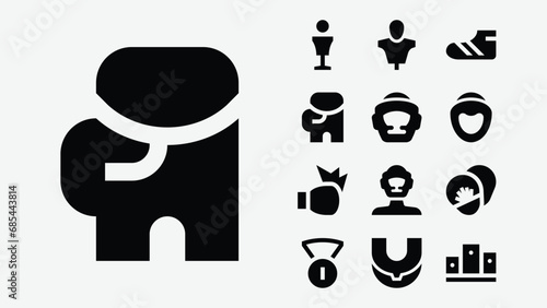 Boxing Solid Icons