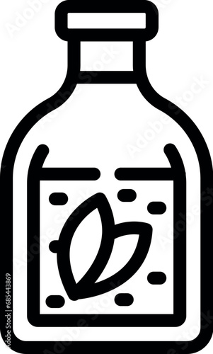 Body oil icon outline vector. Spa massage beauty. Wellness anti cellulite