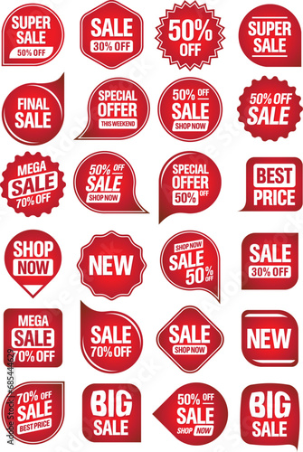 Set of Sale Badges