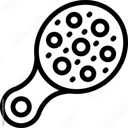 Body massage accessory icon outline vector. Spa massage routine, Skincare antioxidant scrub