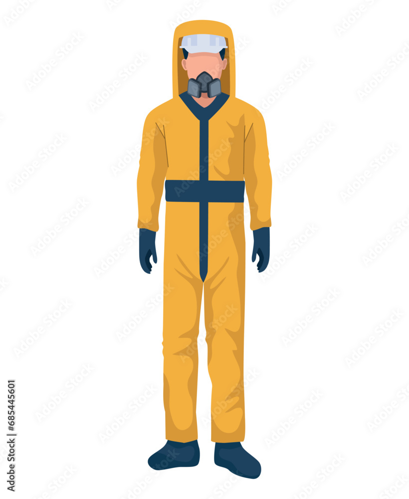 man wearing safety equipment professional
