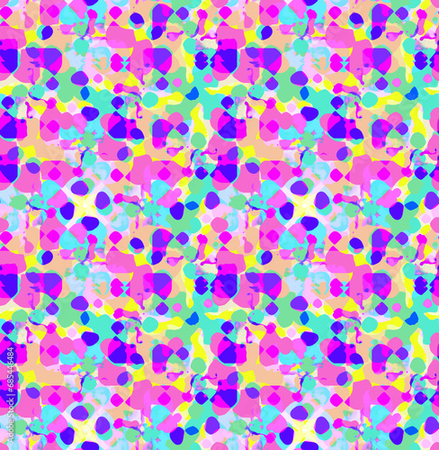 Easter Splashes of Color Seamless Tile