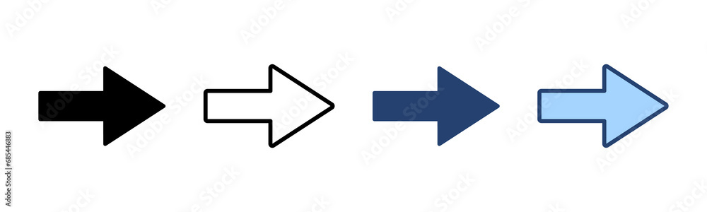 Arrow icon vector. Arrow sign and symbol for web design. Arrow icon vector. Arrow sign and symbol for web design.