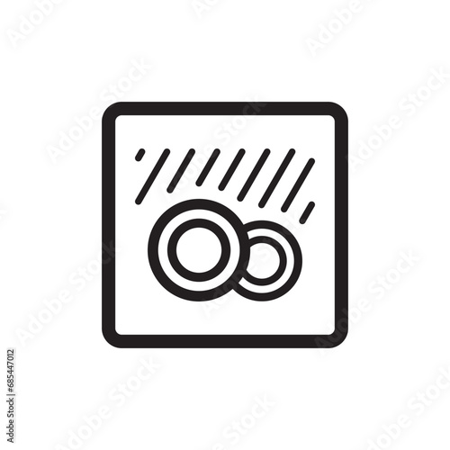 dishwasher safe icon symbol sign vector