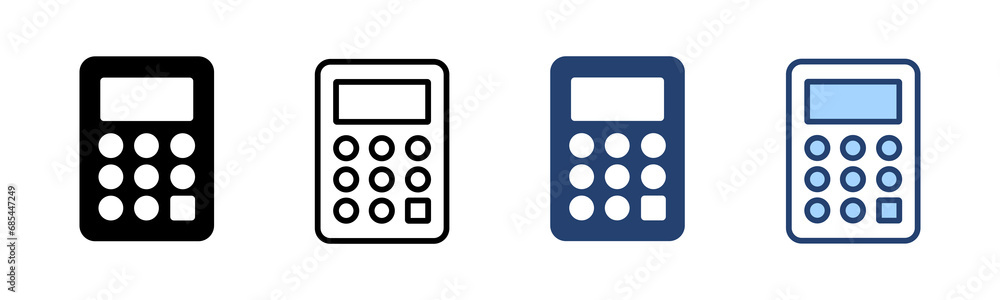 Calculator icon vector. Accounting calculator sign and symbol. Calculator icon vector. Accounting calculator sign and symbol.