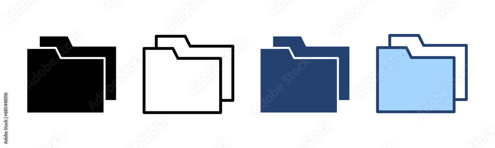Folder icon vector. folder sign and symbol Folder icon vector. folder sign and symbol