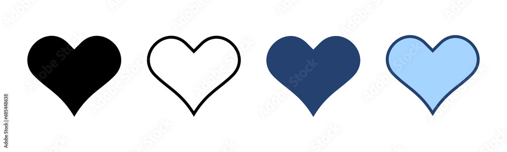 Love icon vector. Heart sign and symbol. Like icon vector. Love icon vector. Heart sign and symbol. Like icon vector.