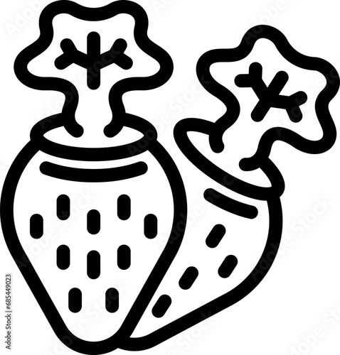 Turnips plant icon outline vector. Spring harvest root. Farmland harvest beetroot