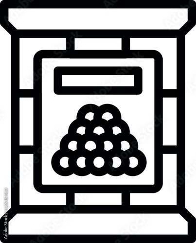 Traditional Asian Boba tea icon outline vector. Drinkable balls beverage. Milky tea concoction
