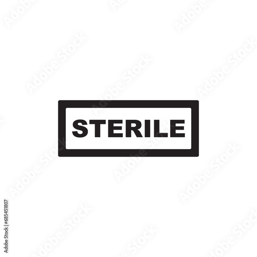 sterile icon symbol sign vector