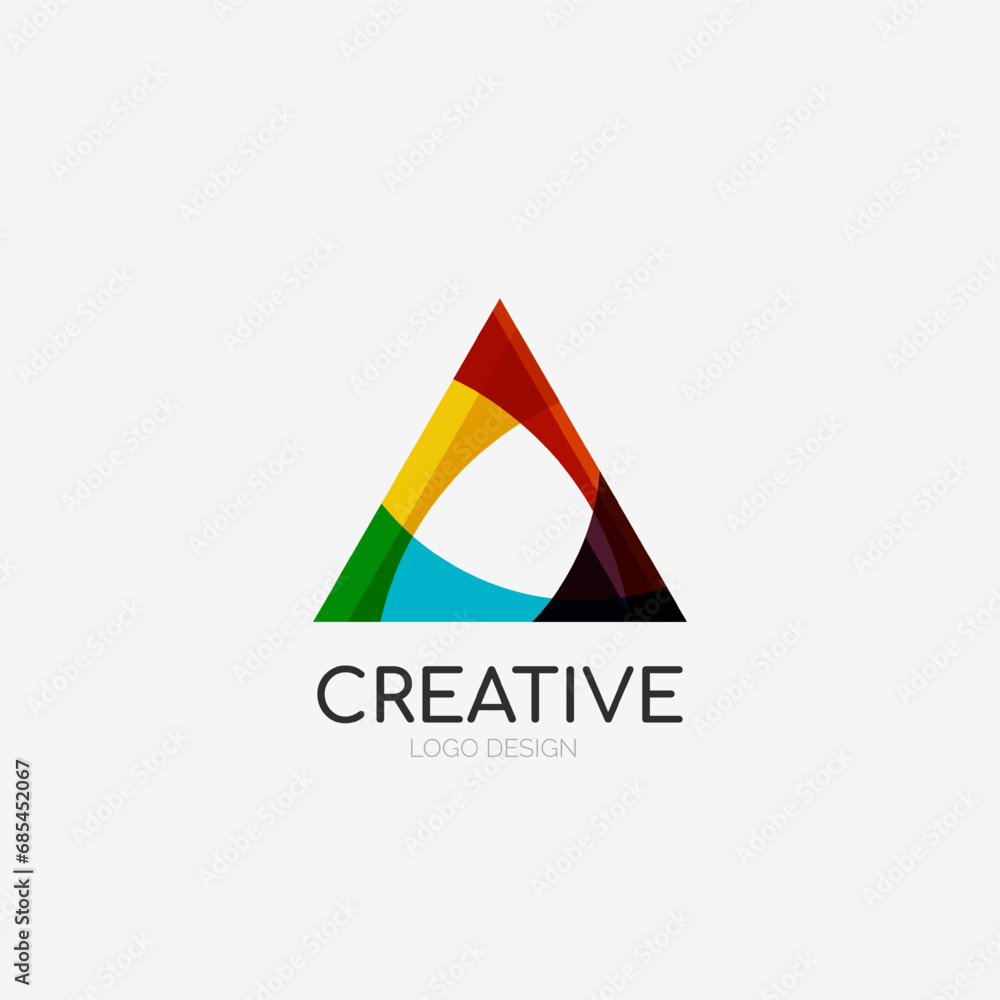 Triangle abstract logo, business emblem icon Triangle abstract logo, business emblem icon