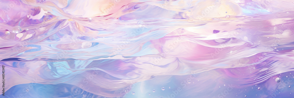 Water waves flowing pastel pattern background