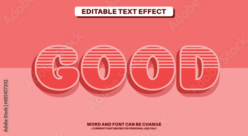 Vintage Style Fully Editable Text Effect - Good