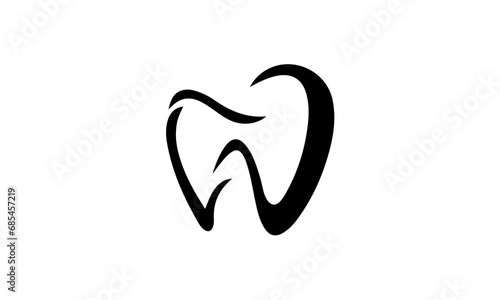 tooth icon on white background