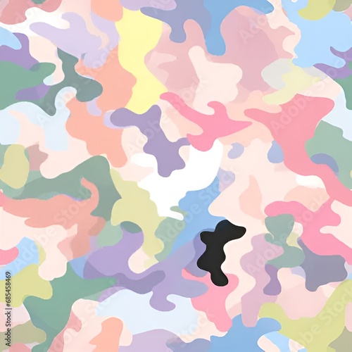 pastel color camouflage pattern | generative AI