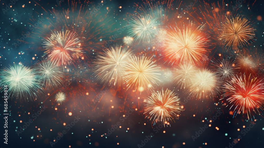New Year's celebration fireworks New Year's celebration fireworks