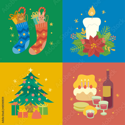クリスマスベクターイラスト