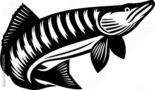 Muskellunge fish icon 4