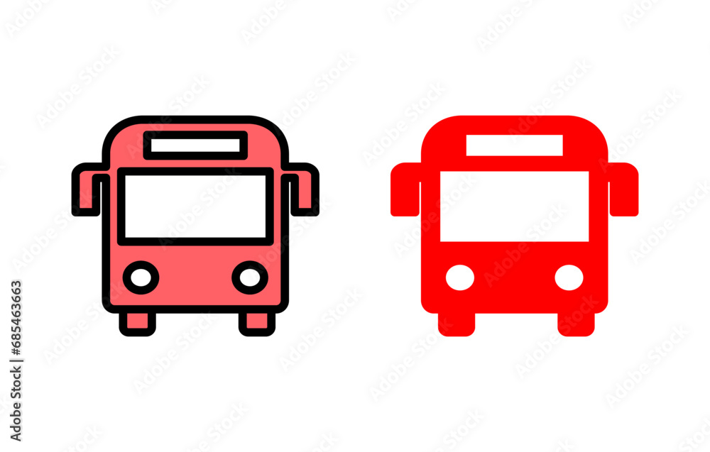 Bus icon set illustration. bus sign and symbol. transport symbol Bus icon set illustration. bus sign and symbol. transport symbol