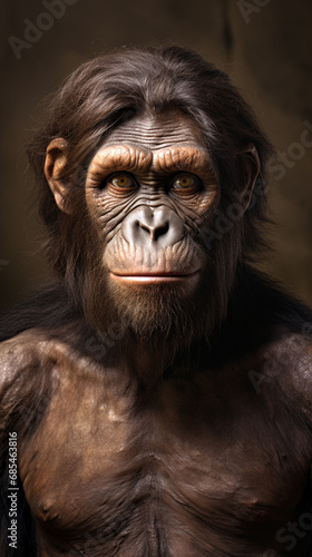 Professional Recreation of a Australopithecus © Nurple Art